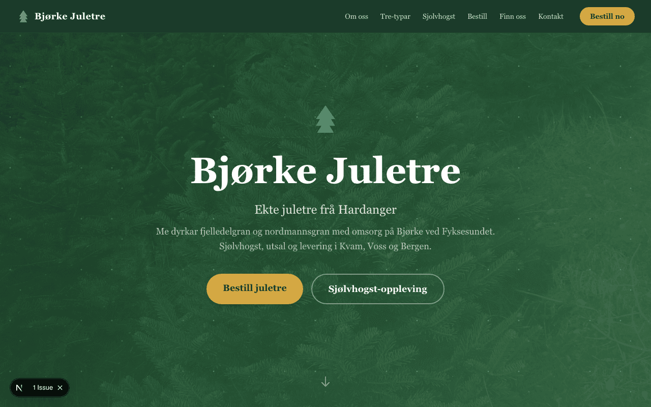 Skjermbilde av Bjørke Juletre